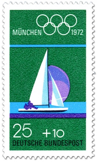 Stamp: Segelboot, Segeln  (Olympische Spiele 1972)