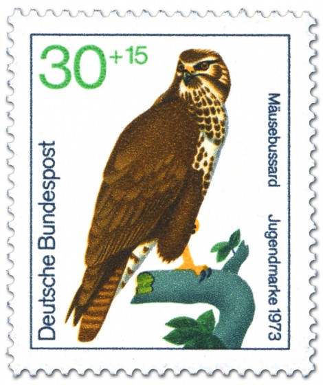 Stamp: Mäusebussard