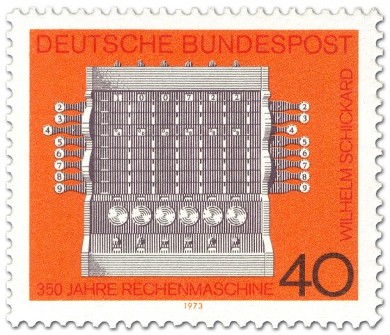 Stamp: Rechenmaschine von Wilhelm Schickard