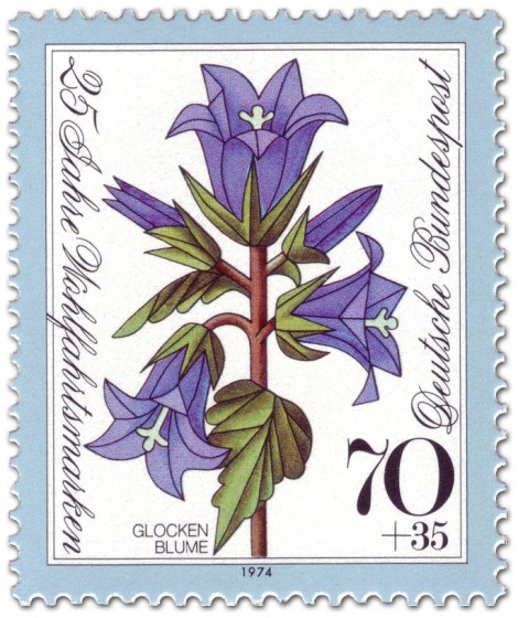 Stamp: Blaue Glockenblume