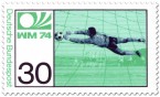 Stamp: Fussball Torwart (WM 1974)