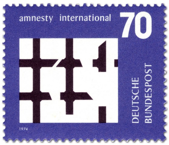 Stamp: Gebrochenes Gitter (Amnesty International)