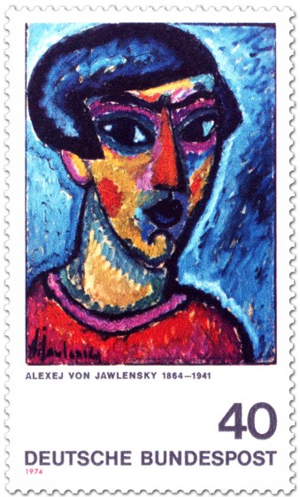 Stamp: Blauer Kopf - Alexej von Jawlensky