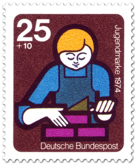 Stamp: Mauern, Ausbildung (Jugendmarke)