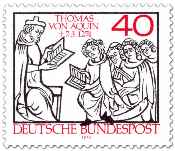 Stamp: Thomas von Aquin Vorlesung