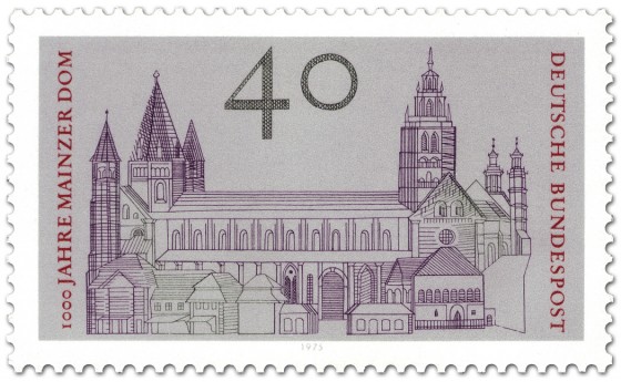 Stamp: Dom zu Mainz (1000 Jahre)