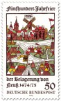 Stamp: Mittelalterliche Belagerung von Neuss