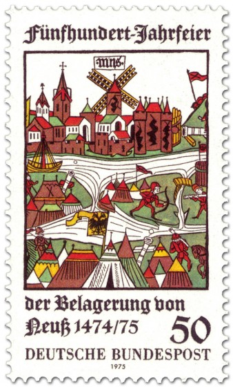 Stamp: Mittelalterliche Belagerung von Neuss