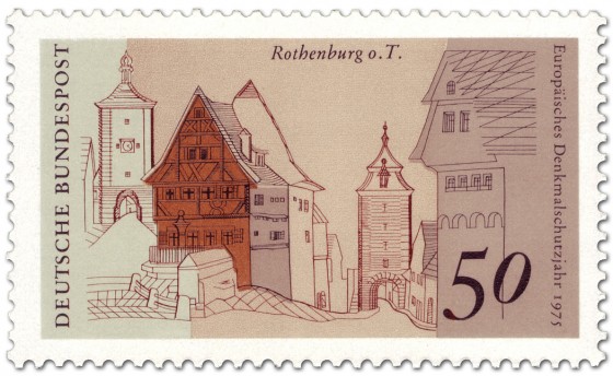 Stamp: Rothemburg ob der Tauber (Siebersturm, Plönlein)