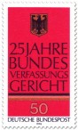 Stamp: 25 Jahre Bundesverfassungsgericht (Bundesadler)