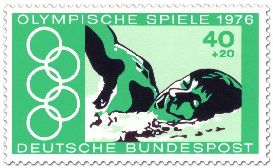 Stamp: Freistil-Schwimmen (Olympia 1976)