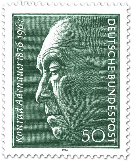 Stamp: Konrad Adenauer (100. Geburtstag)