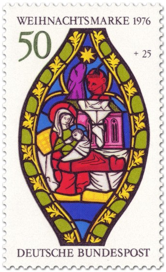 Stamp: Maria und Jesus zu Weihnachten