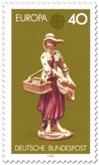Stamp: Porzellanfigur Straßenhändlerin