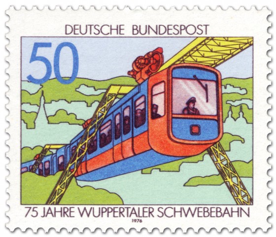 Stamp: 75 Jahre Schwebebahn in Wuppertal