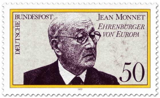 Stamp: Jean Monnet - Ehrenbürger Europas