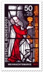 Stamp: Weihnachten: Heiliger König mit Geschenk