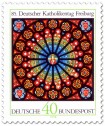 Stamp: Briefmarke: Glasfenster im Freiburger Münster