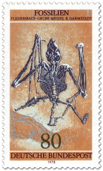 Stamp: Fossil: Fledermaus