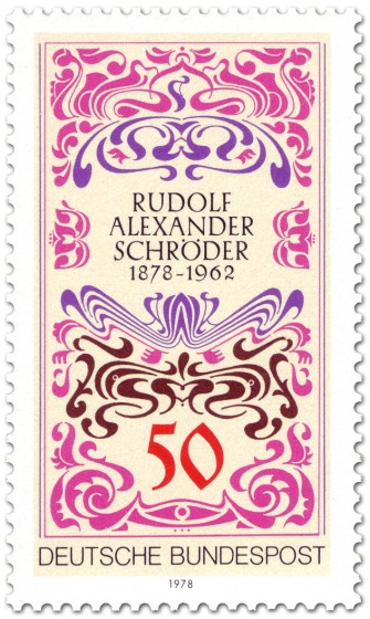 Stamp: Jugendstil Rudolf Alexander Schröder