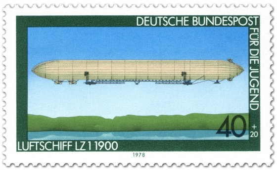 Stamp: Luftschiff LZ 1 1900