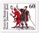 Stamp: Doctor Johann Faust mit Teufel