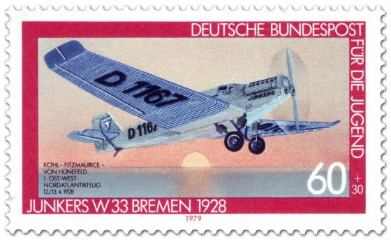 Stamp: Junkers Flugzeug