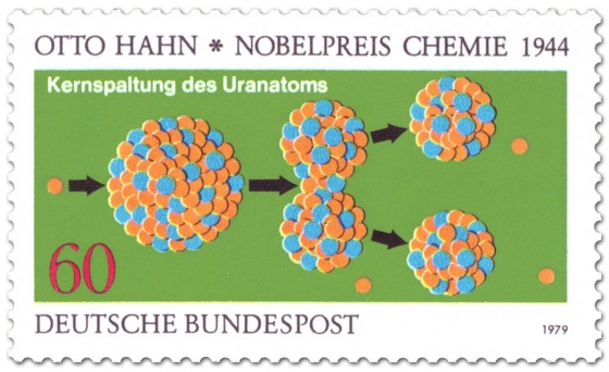 Stamp: Uran Kernspaltung (Nobelpreis Otto Hahn)