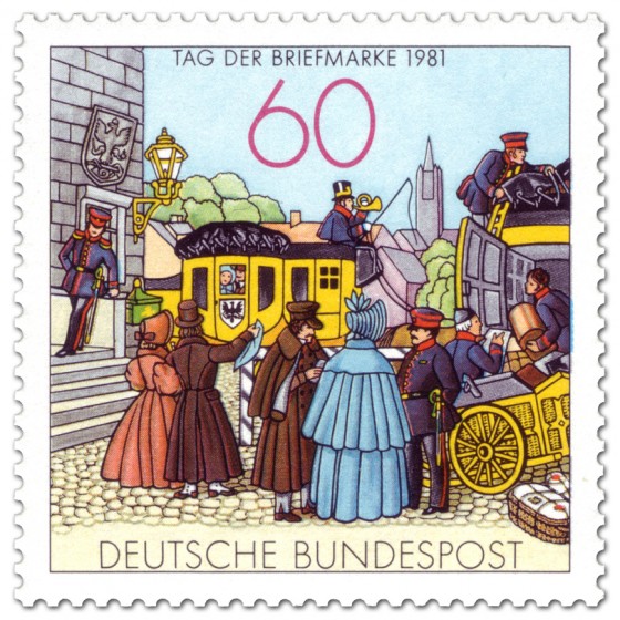 Stamp: Historische Poststation (Tag der Briefmarke)