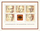Stamp: Briefmarkenblock Bundespräsidenten