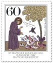 Stamp: Franz von Assisi (Mönch) - Vogelpredigt