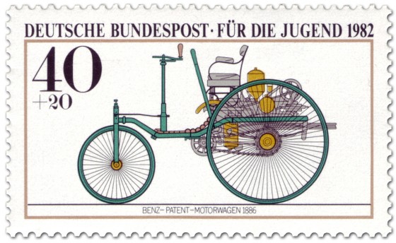 Stamp: Benz Patent - Motorwagen Nummer 1