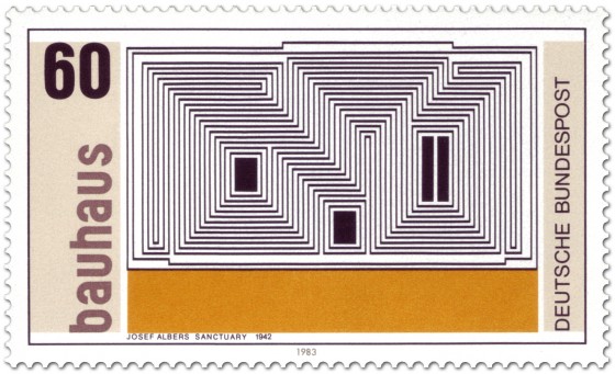 Stamp: Josef Albers: Sanctuary (1942)