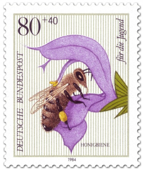 Stamp: Honigbiene