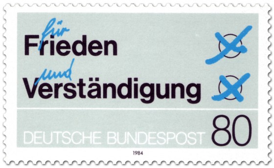 Stamp: Stimmzettel: für Frieden und Verständigung