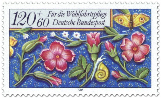 Stamp: Blumen Briefmarke