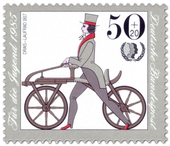 Stamp: Draisine Laufrad 1817