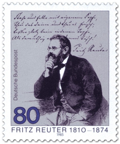 Stamp: Fritz Reuter (Dichter)
