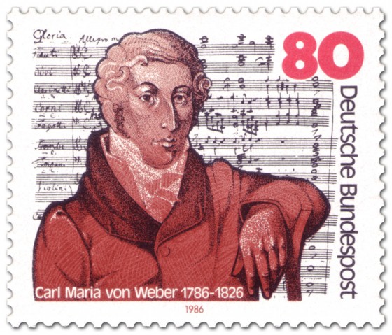 Stamp: Carl Maria von Weber (Komponist)