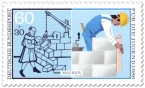 Stamp: Maurer - Haus bauen