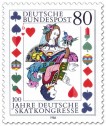Stamp: Spielkarte Dame Skat