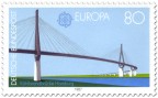 Stamp: Köhlbrandbrücke in Hamburg