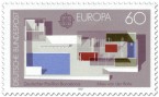 Stamp: Dt. Pavillon Barcelona von Ludwig Mies van der Rohe