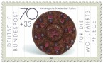 Stamp: Scheibenfiebel der Merowinger (7. Jahrhundert)