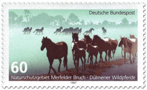 Stamp: Dülmener Wildpferde im Merfelder Bruch