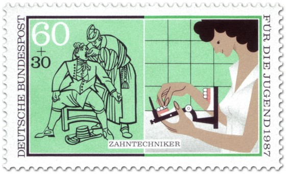 Stamp: Zahntechnik - Schönes Gebiss