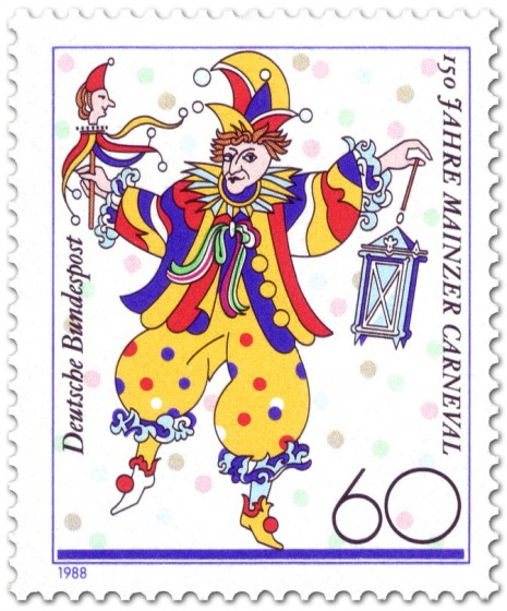 Stamp: Bajass, 150 Jahre Mainzer Carneval