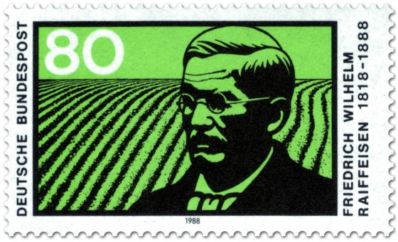 Stamp: Feld - Friedrich Wilhelm Raiffeisen