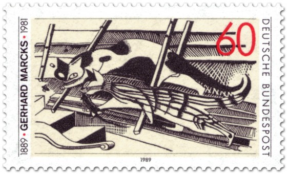 Stamp: Gerhard Marcks Grafiker