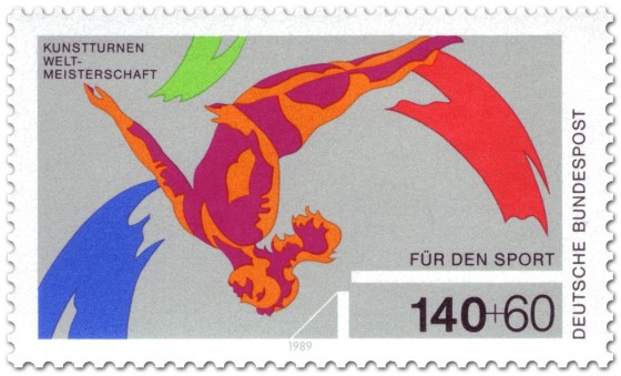 Stamp: Kunstturnen Salto